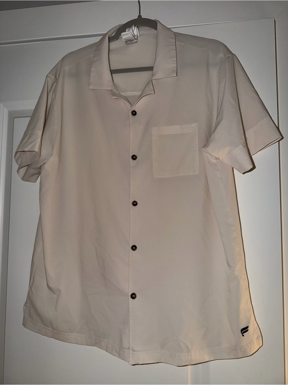 Men's Fabletics Short-Sleeve Button Shirt - Medium